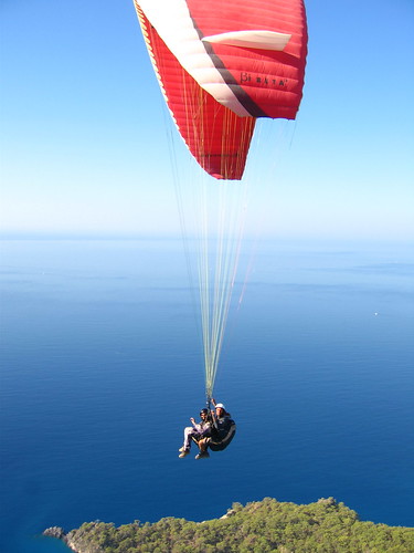 tandem paragliding over Oludeniz
