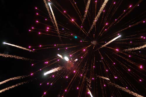 Fireworks in Boquete, Chiriqui (Panama)