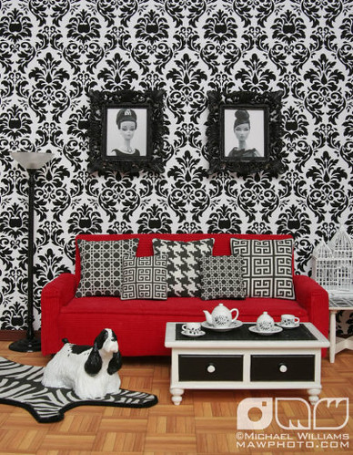 Black & White Living Room 