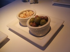 Olives and almonds