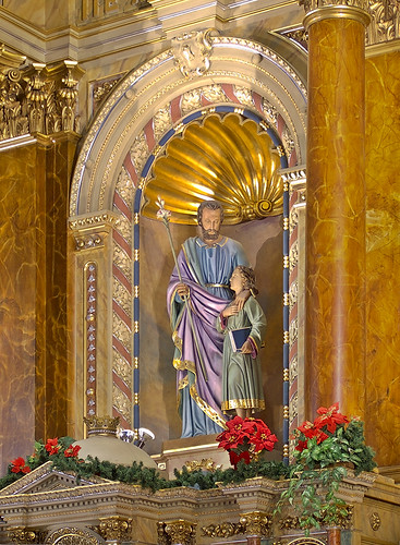 Saint Joseph Shrine, in Saint Louis, Missouri, USA - statue of Saint Joseph