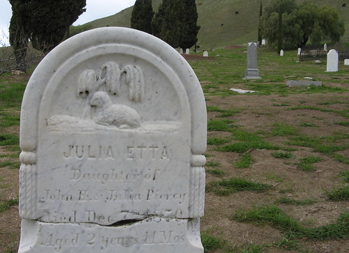 A toddler's tombstone