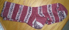 Self-patterning handdyed optim socks