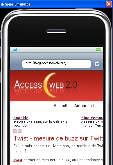 iphone sous Firefox