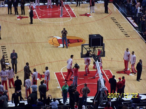 We saw Yao Ming play at United Center
