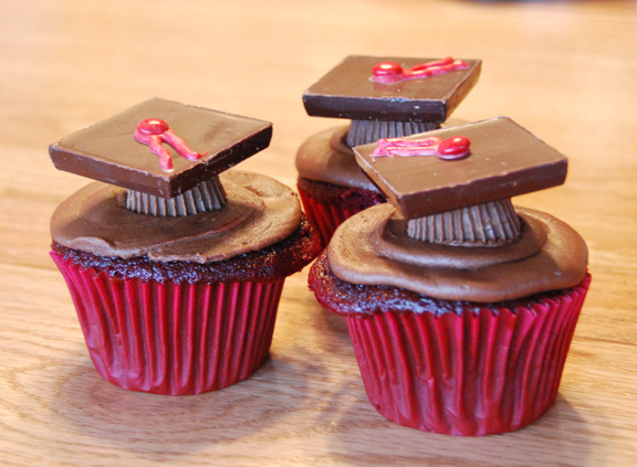 Graduation cupcakes by reader Melanie Hess