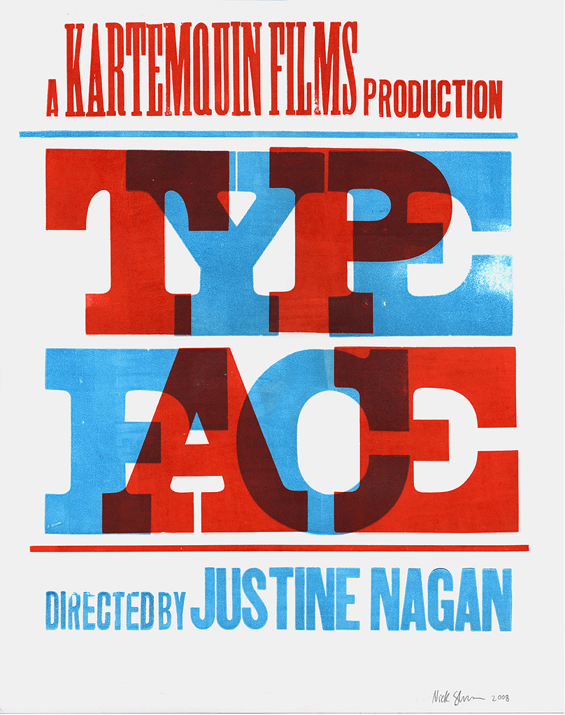 Typeface poster scan