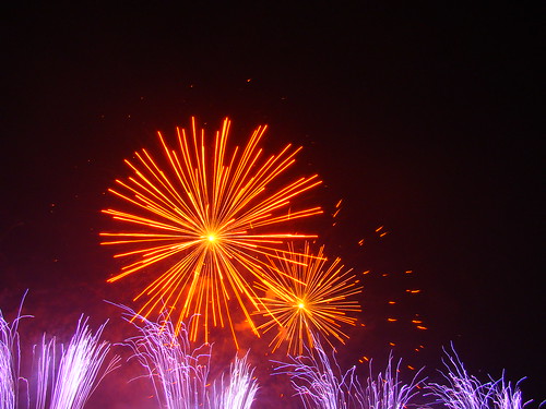 Fireworks on new year night