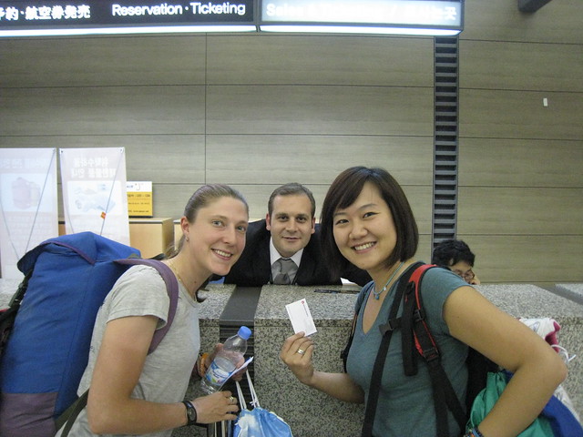 With a nice Turkish man at Incheon Airport
