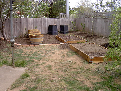 The vegetable patch. Finished it is.