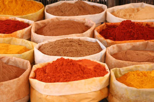 SPICES, MARKET IN MOROCCO