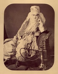 Young Woman with a Hookah by 19th Century Photographic Images