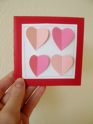 handmade valentine card. Simple Handmade Valentine Card