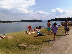Hot summer at the beach in Oslo Norway #11