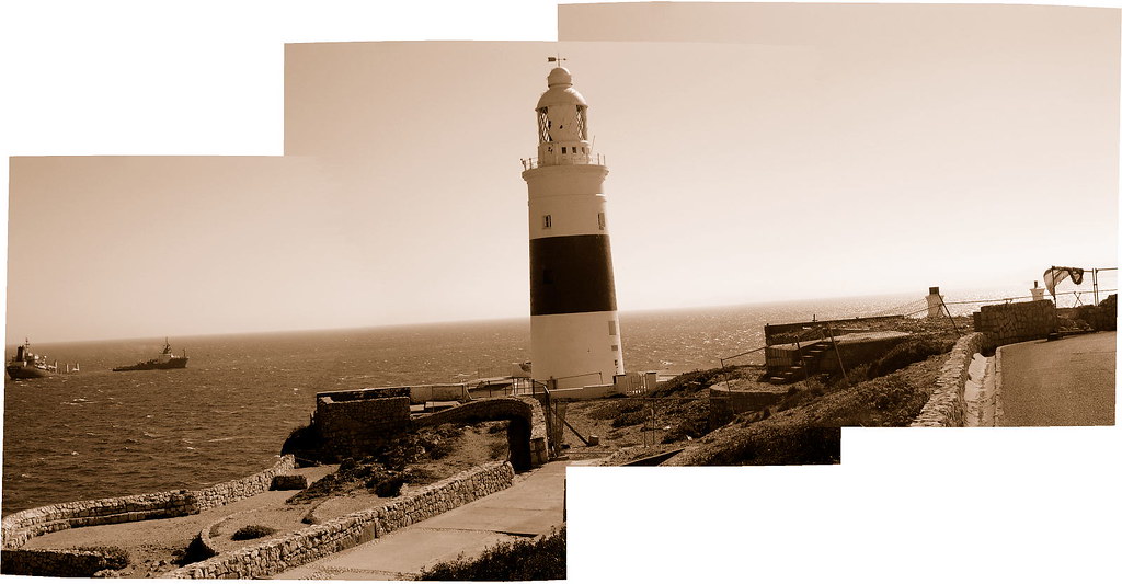 Gibraltar - lighthouse panorama
