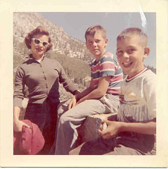 Mom and two of my brothers, late 50's