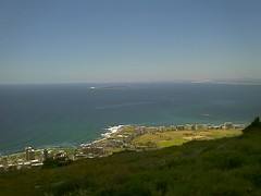 Cape Town - view to Robben Island