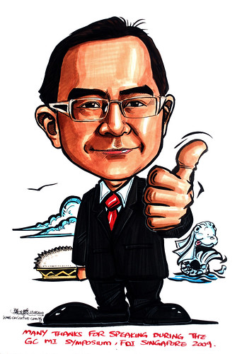 Caricature for GC Asia Dental - 5