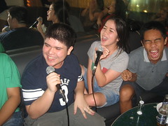 Joselle and Paulo at Karaoke