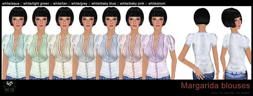 [MG fashion] Margarida blouses (white base)