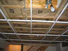 Support grid for drop ceiling.