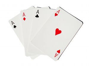 Four aces card