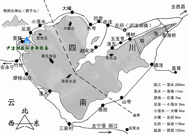 08-瀘沽湖地圖