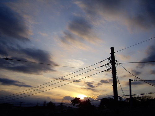 2007/12/09の夕陽