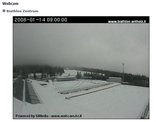 Webcam Biathlon Stadion Antholz