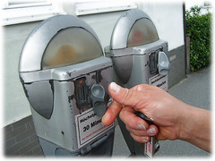 parking meter in Passau (Germany, Bavaria)