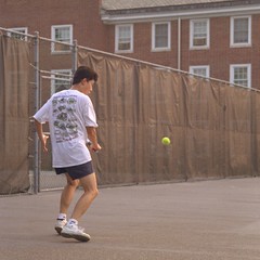 Joe plays tennis