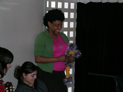 Nichelle Stephens and puppet
