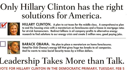 Clinton Mailer (February 4th, 2008)