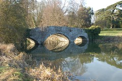 Bridge between Waverley Abbey house and the Abbey