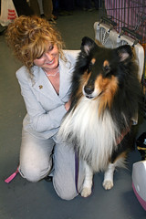 Aleta Canady and her Rough Collie