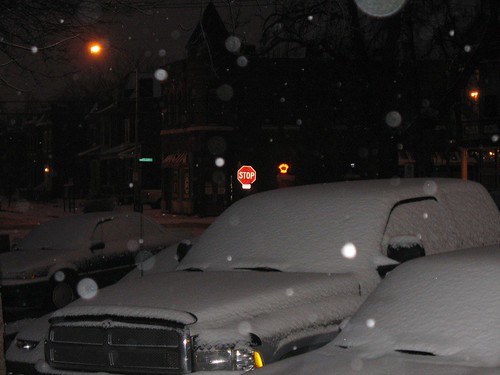 Snow on Chouteau (in St. Louis)