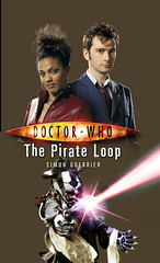 Mock-up rough version of the cover of Doctor Who and the Pirate Loop, featuring Lee Binding's badger artwork