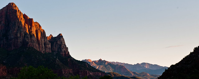 Sunset over Zion