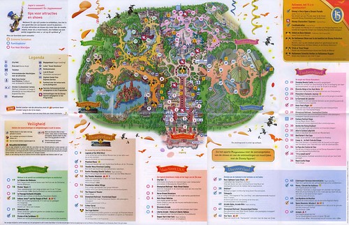 disneyland paris park map. Disneyland Park map: October 6