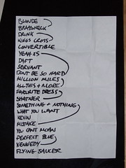 The Wedding Present setlist for Manchester Academy gig on 26th October 2007
