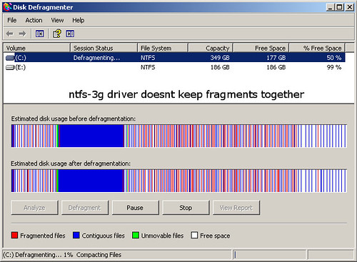 disk defragment