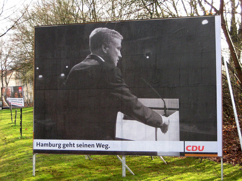 Schwarze Zukunft - Wahlplakat der Hamburger CDU
