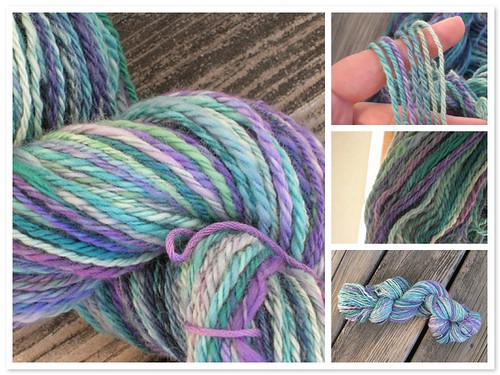 merino wool, blue/green/purple (by aswim in knits)