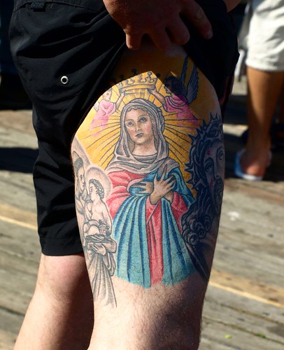  Holy Mother Christ and Madonna & Child Tattoo 