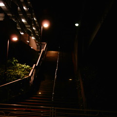【写真】ミニデジで撮影した街中の階段
