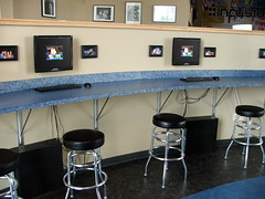 Two of Youth Internet Cafe workstations