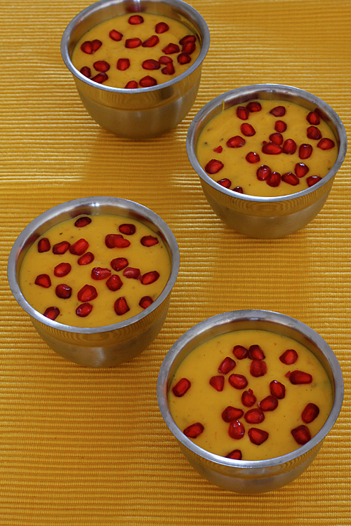Gingered Mango Yogurt With Pomegranate