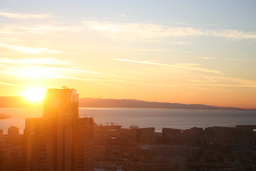 sun rise in San Francisco