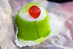 something green and marzipan-y