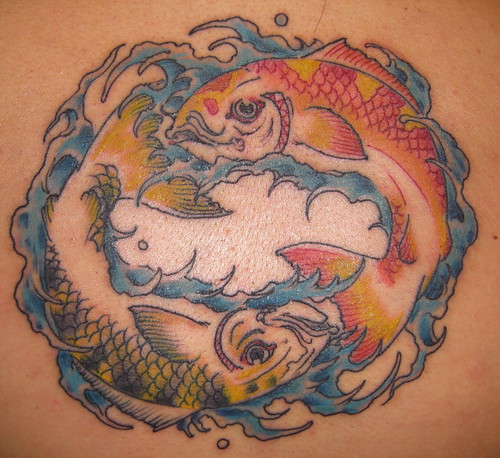 japanese pisces tattoo image very best design